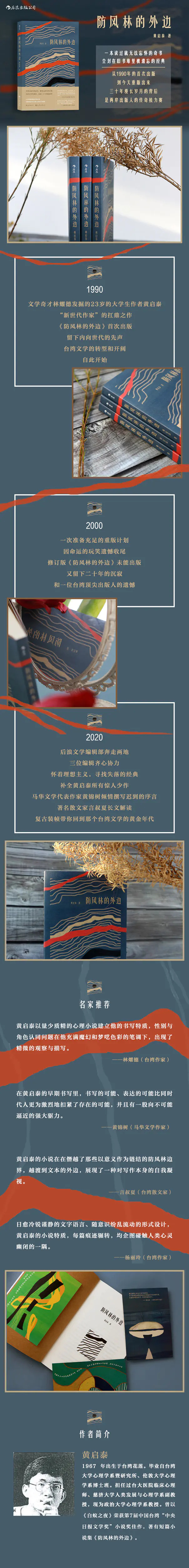 防风林的外边 黄锦树 言叔夏 林燿德鼎力推崇的台湾文学经典