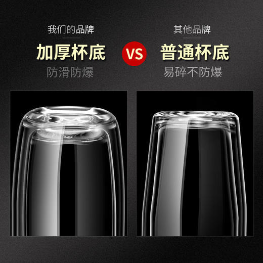 【商务过滤男女双层玻璃杯】居家日用便携加厚隔热车载水杯泡茶 商品图3