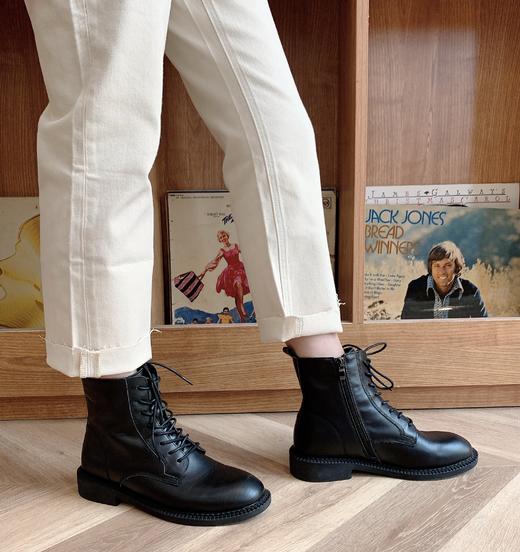 【百图lulu好物】侧边拉链版，头层牛皮马丁靴，给你征战世界的勇气，耐磨，透气，欧阳娜娜很爱 商品图2