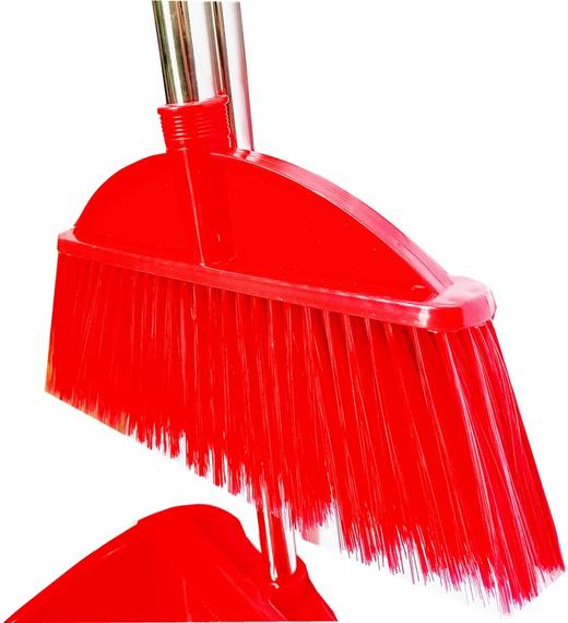 优而佳不锈钢柄垃圾铲软胶丝扫把套装室内居家办公室软毛扫帚尘必洁地板簸箕笤帚塑料扫把斗组合套装不锈钢家用撮箕笤帚不粘头发扫地神器扫帚垃圾铲 商品图7