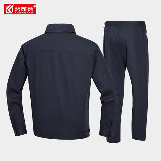 纯棉工作服套装男士春秋工厂车间劳保汽修工地建筑耐磨厂服定制 商品图6