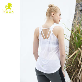 壁虎瑜伽《速干背心18SY001/6/9》罩衫无袖轻薄t恤速干衣健身服上衣夏 （无胸垫）清仓不退不换