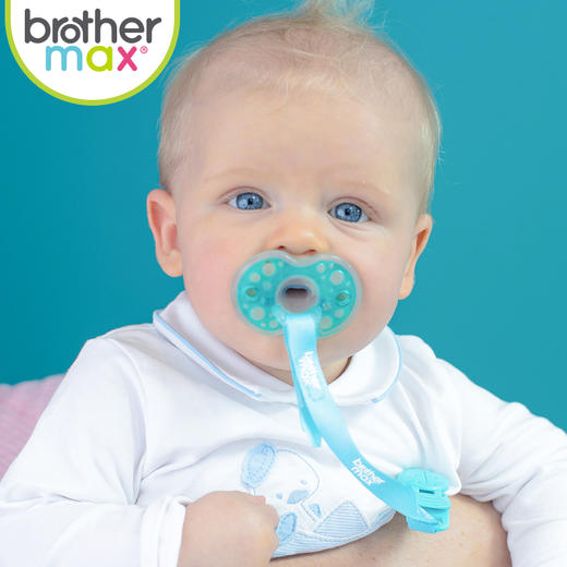brothermax新生婴儿安抚奶嘴仿母乳宝宝安睡型安慰神器全硅胶超软 商品图3
