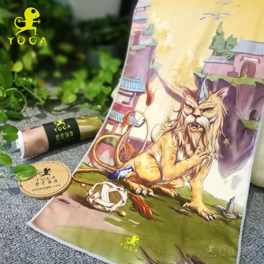 【现货秒发】壁虎瑜伽《狰》成人夏男女跑步瑜伽健身擦汗巾印花腕巾冰巾 商品图0