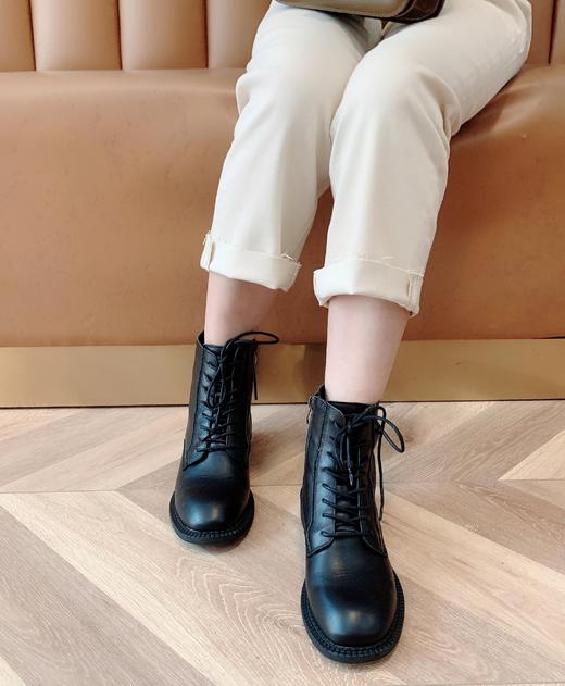 【百图lulu好物】侧边拉链版，头层牛皮马丁靴，给你征战世界的勇气，耐磨，透气，欧阳娜娜很爱 商品图1