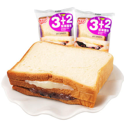 cx旭相思3 2紫米面包400g