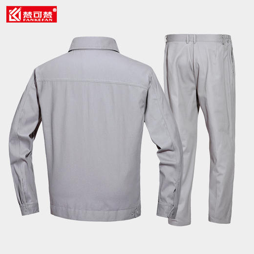 纯棉工作服套装男士春秋工厂车间劳保汽修工地建筑耐磨厂服定制 商品图4