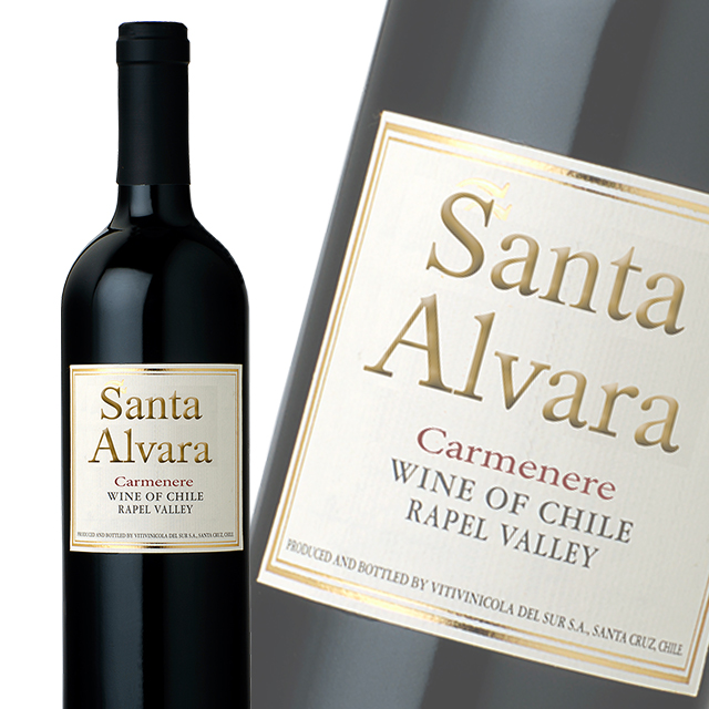 智利原瓶进口红酒 桑塔奥拉卡门乐干红葡萄酒 Santa Alvara Carménère 单支装750ml