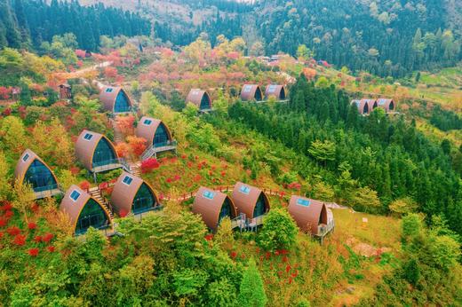 【德阳什邡-277号院】单房预定，半山上的独栋木屋，坐看一整年的美景！hfl 商品图0