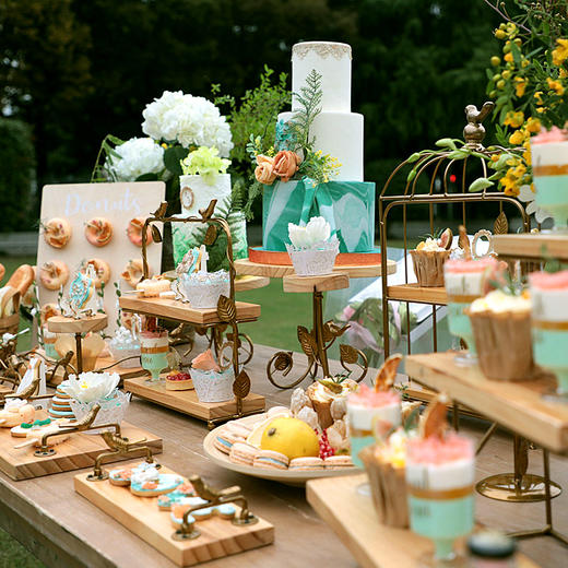 【甜久荟  婚礼甜品台-Tiffany蒂芙尼蓝】甜蜜浪漫 口味丰富 视觉与味觉的双重盛宴 商品图0