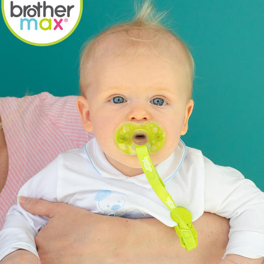 brothermax新生婴儿安抚奶嘴仿母乳宝宝安睡型安慰神器全硅胶超软 商品图2