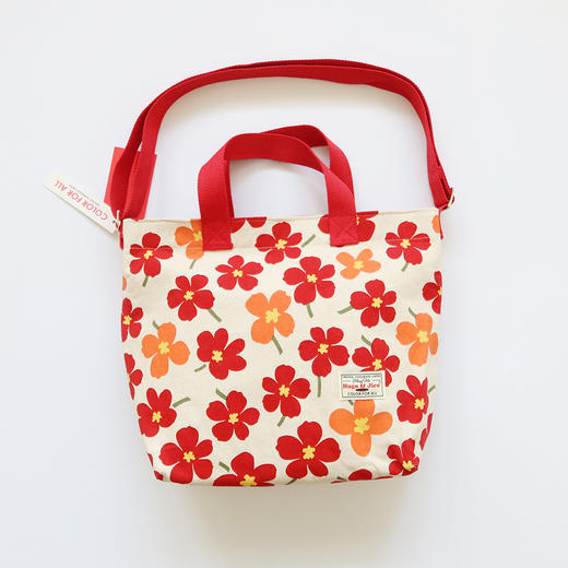 HUJI祤集HoriSling手提斜挎包插画小花朵朵 商品图0