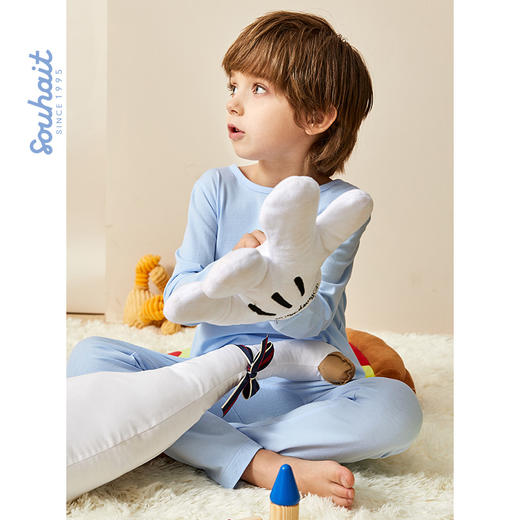 水孩儿家居服亲子套装童装2021水孩儿秋新款秋衣秋裤 商品图6