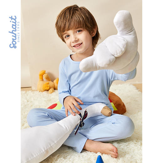 水孩儿家居服亲子套装童装2021水孩儿秋新款秋衣秋裤 商品图4