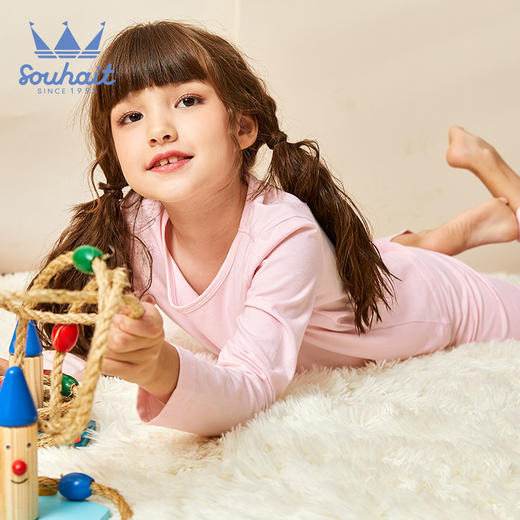 水孩儿家居服亲子套装童装2021水孩儿秋新款秋衣秋裤 商品图8