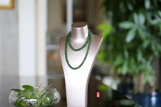 和田玉（碧玉）珠串项链 商品图2