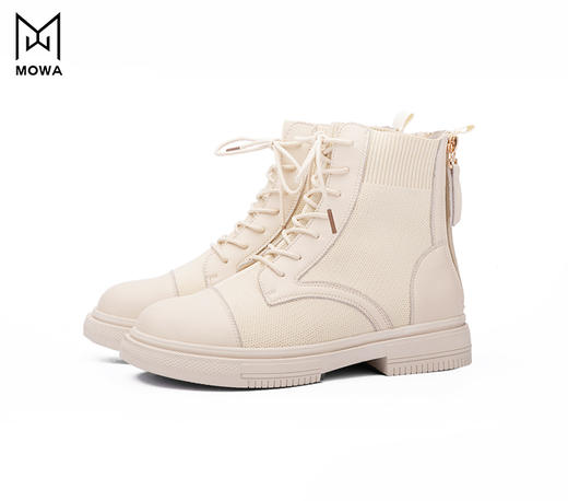 墨瓦亲子viva飞织牛皮马丁靴 商品图2