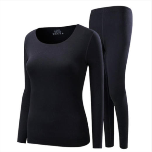 【瑜伽生活家】保暖内衣套装女士 秋冬大码打底秋衣秋裤两件套 商品图6