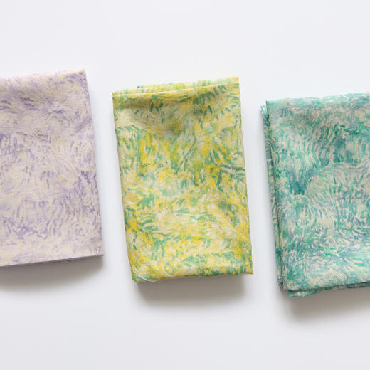 HUGOJIRO小方巾插画莫奈花园 商品图0