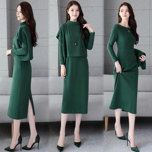 GYX-6901秋季时尚洋气网红小香风气质针织两件套 商品图3