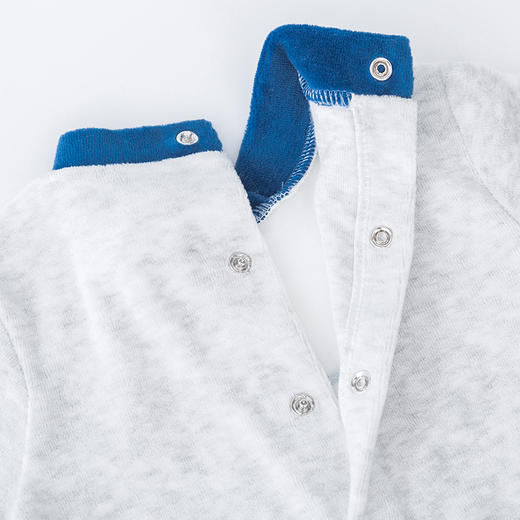 贝贝怡婴幼儿男童保暖洋气连身衣哈衣爬服连体衣 商品图14