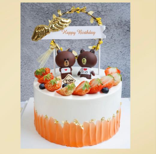 布朗熊蛋糕【采用新西兰进口安佳淡奶油】 商品图0