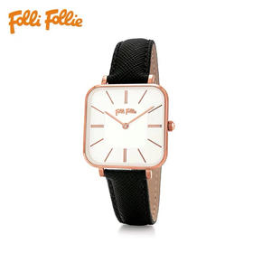 芙丽芙丽/Folli Follie 男女皮革表带防水石英手表