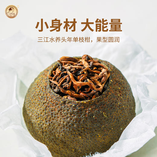 澜沧古茶2020年茶妈妈陈皮普洱小青柑新会柑普茶桔普桔子茶青桔40g 商品图1