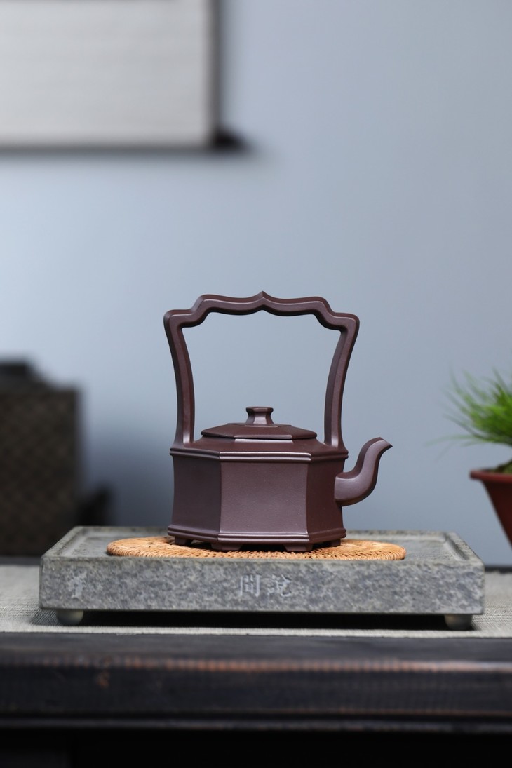 紫砂壶范俊华六方提梁壶
