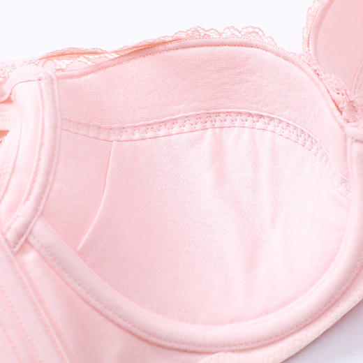 雅黛丽内衣女士蕾丝杯面软钢圈定型薄杯全罩杯大胸显小文胸胸罩DYW0616 商品图3