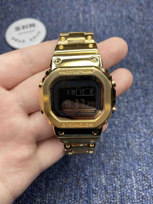 卡西欧【热卖推荐】g-shock 小金块 小金表 小金砖,金色gmw-b5000d