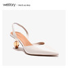 westory2020春季新款包头时髦Slingback尖头高跟鞋女W20AH51421 商品缩略图3