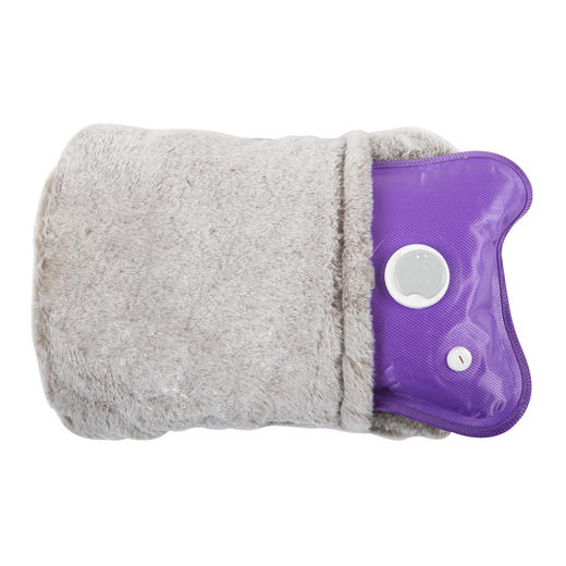 彩虹电热暖手宝（加厚绒布可拆洗暖手套）329【粉、蓝、灰】 商品图5