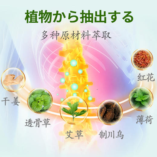 日本师丸艾草腰椎贴，缓和腰痛，多部位可用；12小时持续温热，你的贴身按摩师 商品图1