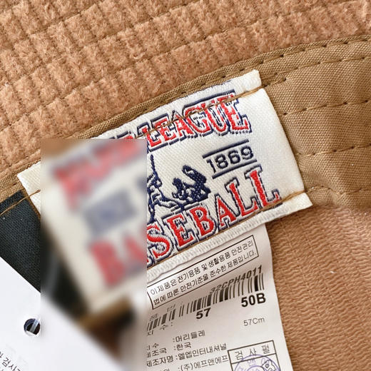 专柜同品质 ny(major league baseball)复古款灯芯绒 刺绣渔夫帽 百搭