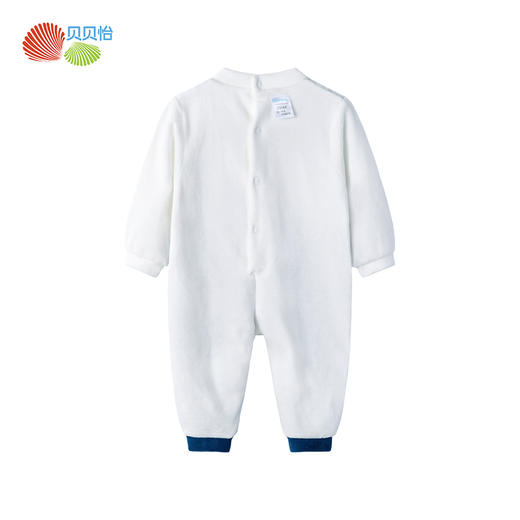 贝贝怡婴幼儿男童保暖洋气连身衣哈衣爬服连体衣 商品图6