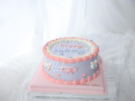 女士款 手绘小熊 复古粉紫色系 简约 商品图2