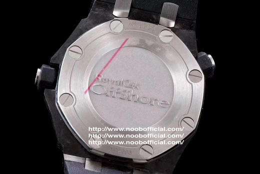 JF厂神器  爱彼AP 皇家橡树离岸型DIVER潜水腕表，升级版锻造碳纤维 15706,其升级特点:1.面玻璃升级为超通透性2.圈口内影升级更接近正品3.表面升级为CD纹效果 商品图8