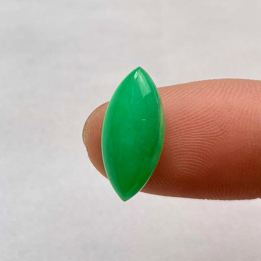 派瑞翡翠 翡翠戒面 糯种 绿色 商品图2