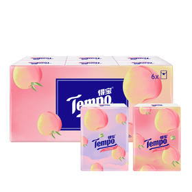 【积分兑换】Tempo得宝 纸巾甜心桃味手帕纸4层6包