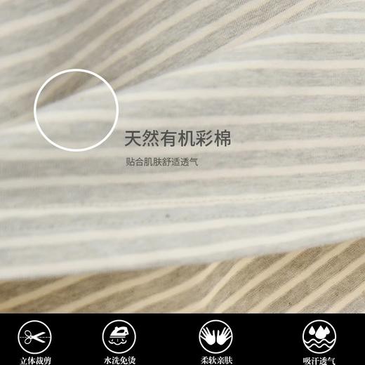 丨有机丨素道彩棉女士 短袖棉睡裙夏季宽松薄款日系孕妇可外穿家居服 商品图2