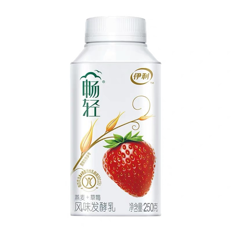 畅轻利乐冠风味发酵乳（燕麦+草莓）250G