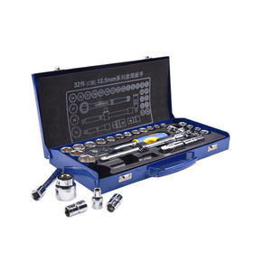 W07022威达套筒扳手32件套（铁盒C型）