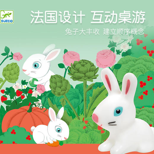 DJECO低幼益智小桌游小兔子大丰收 商品图7