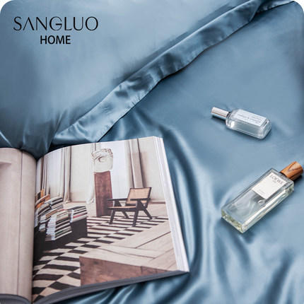 【凝】SANGLUO桑罗真丝被套单件22姆米养肤SPA床品桑蚕丝绸双人被套 商品图2