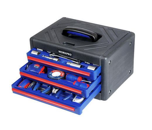 W009022万克宝125件套 3抽屉工具箱工具组套 商品图0