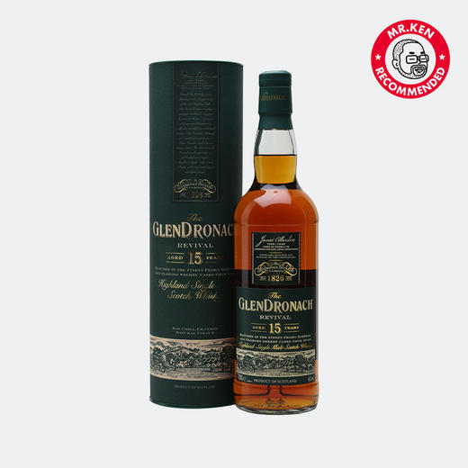 格兰多纳（Glendronach）15年复兴单一麦芽苏格兰威士忌（赠桶强分享瓶） 商品图1