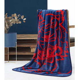 KRT-005L KENZO 虎头毯（蓝）