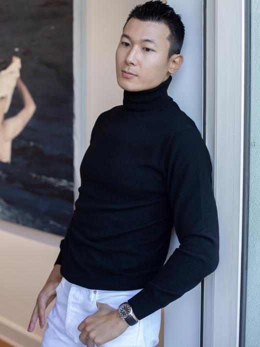 Cruciani 羊绒高领毛衣 黑色 商品图5