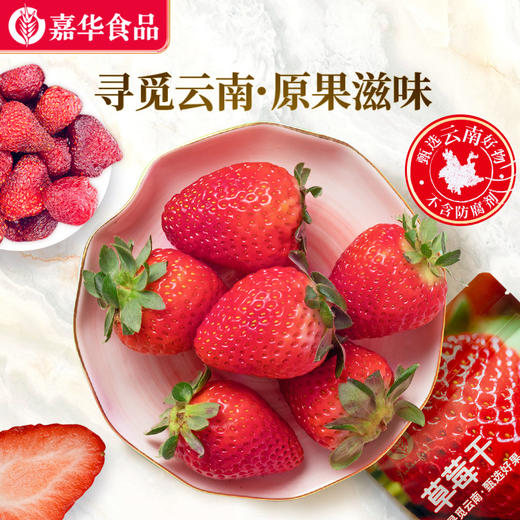 【积分兑换】嘉华 草莓干果脯果干零食100g单袋装 商品图0
